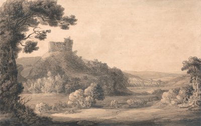Oakhampton Castle by Francis Towne